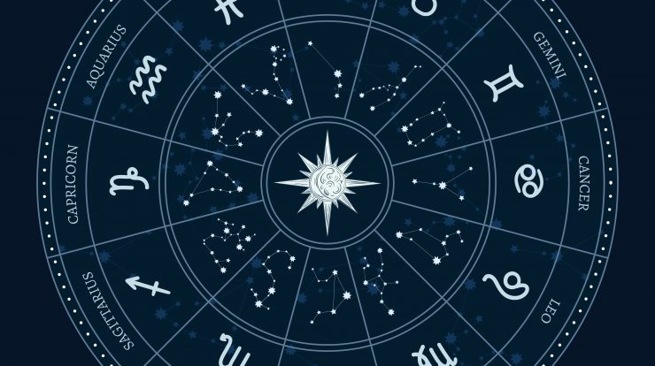 Zodiac sign circle