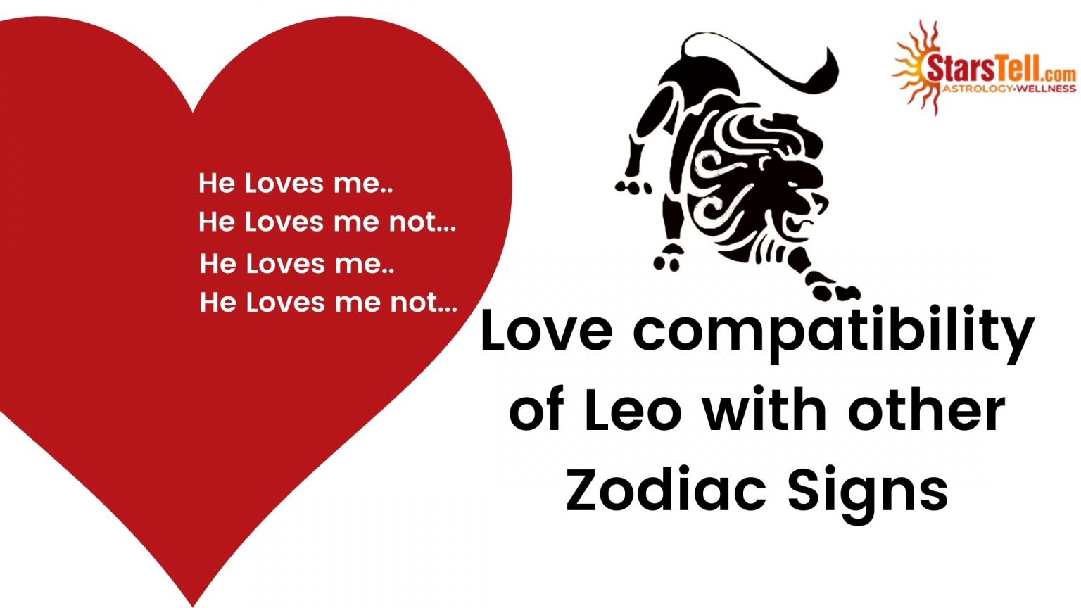 Love compatibility of Leo with other Zodiac Signs | StarsTell
