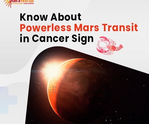 Know about Powerless #Mars Transit in Cancer Sign