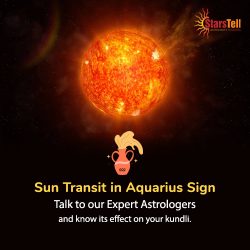 Sun Transit in Aquarius Sign