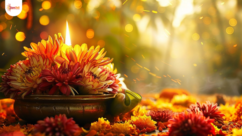 Sita Navami with flowers and diyas, symbolizing devotion and rituals on April 25.