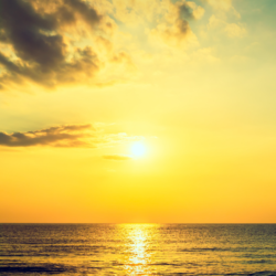 Surya Puja worship of the Sun God at sunrise