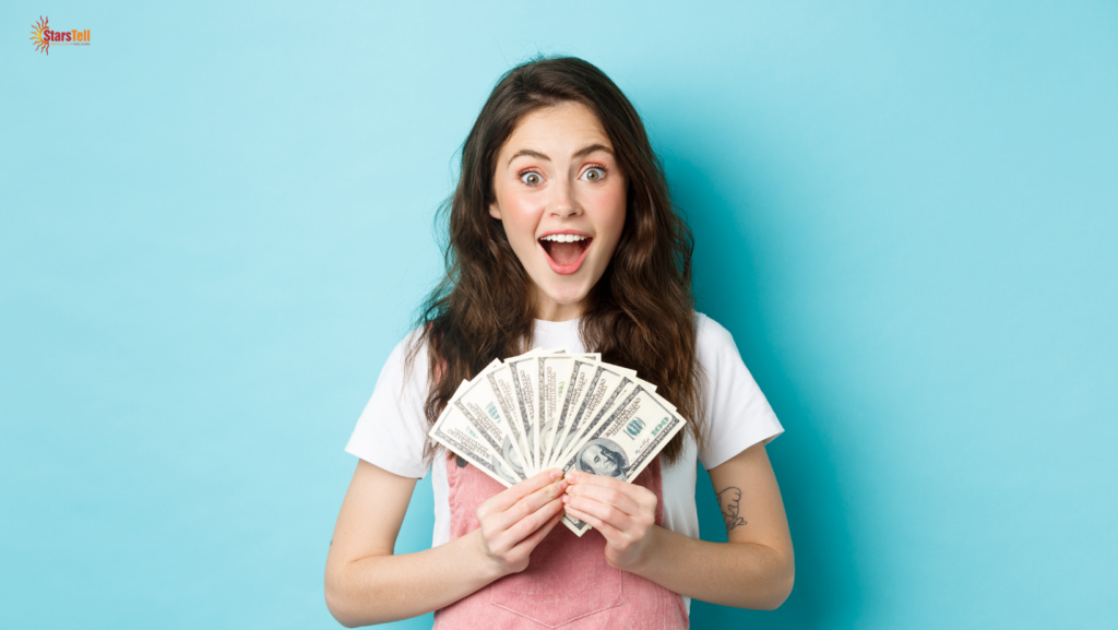 Numerology concept showing lucky birth dates linked to sudden money gains