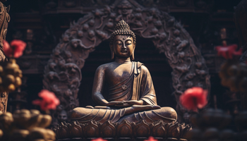 Statue of Lord Buddha in meditation with a serene background, representing Buddha Purnima 2026 and auspicious puja muhurat.