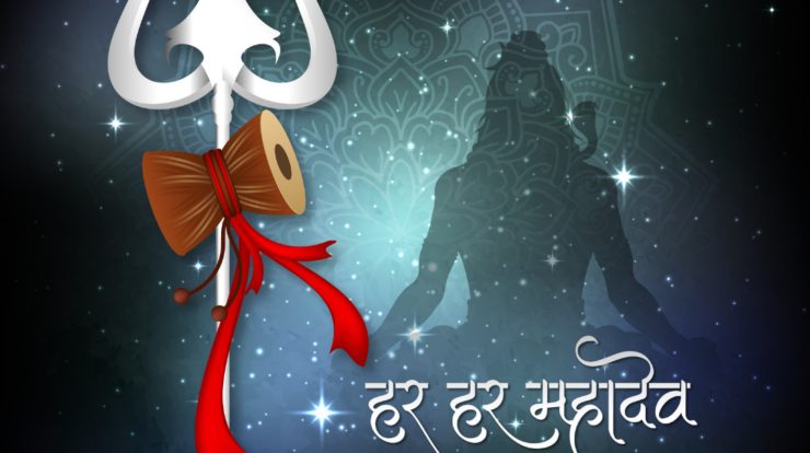Shani Pradosh Vrat with lamps, flowers, and sacred rituals in a temple