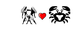 Gemini Love Compatibility with Cancer