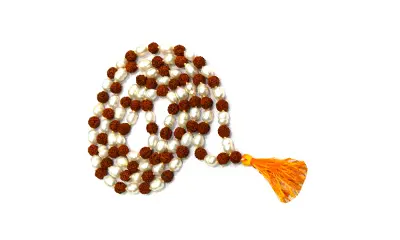 MOTI WITH RUDRAKSH MALA 5 to 8mm